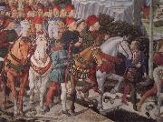 Benozzo Gozzoli The train of the holy three Konige oil painting on canvas